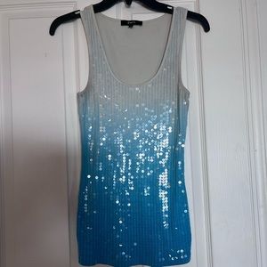 Express sequin tank top